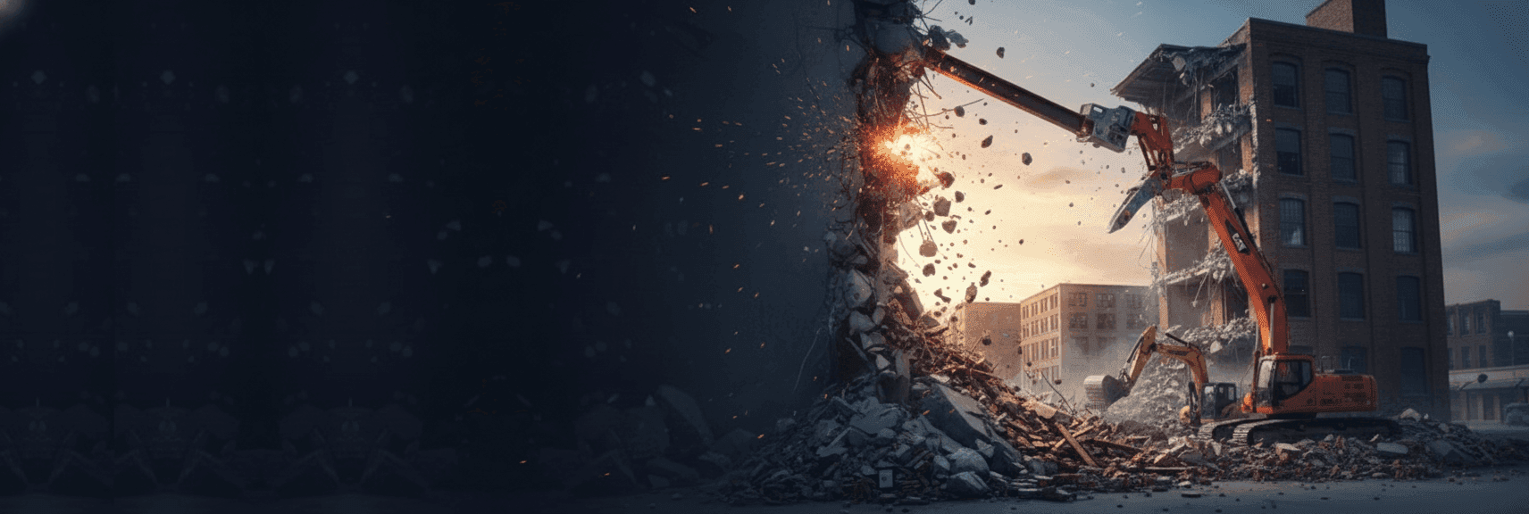 Pre-demolition site preparation and abatement services in Calgary