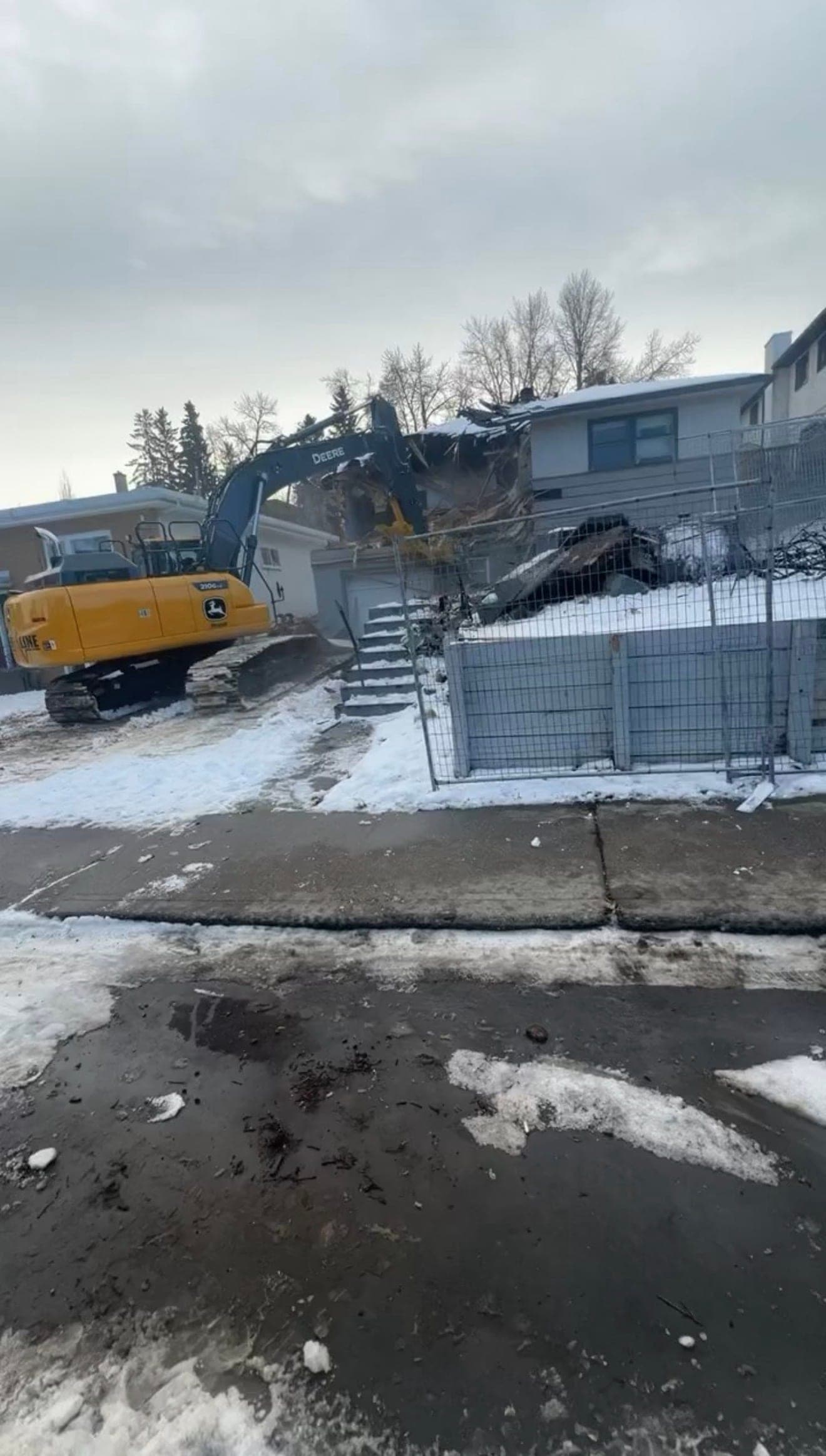 Large-Scale Redevelopment Demolition: Condo Site Preparation at 1835 28 Avenue SW, Calgary