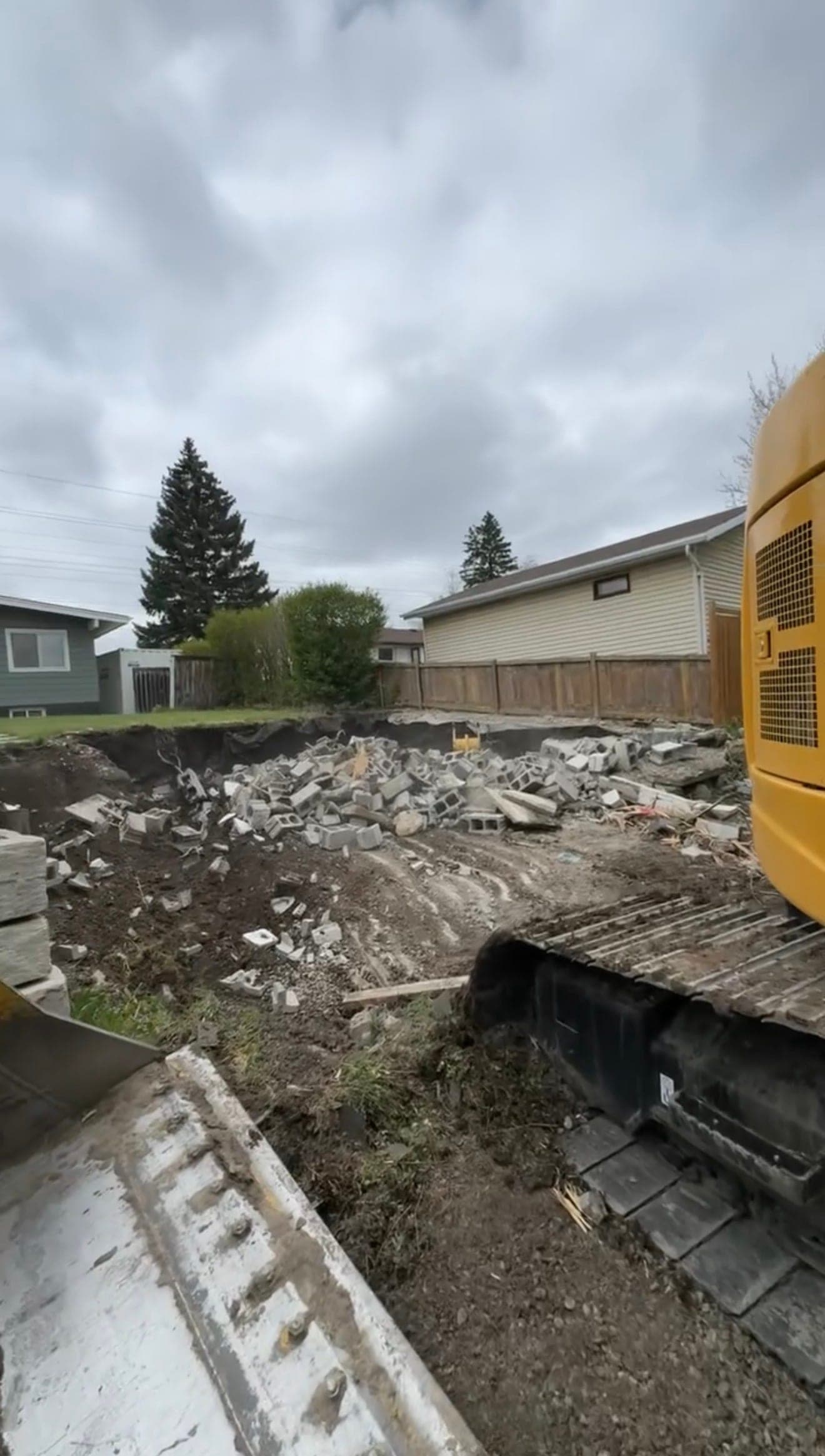 Residential Garage Demolition: Site Preparation at 216 Westwood Drive SW, Calgary