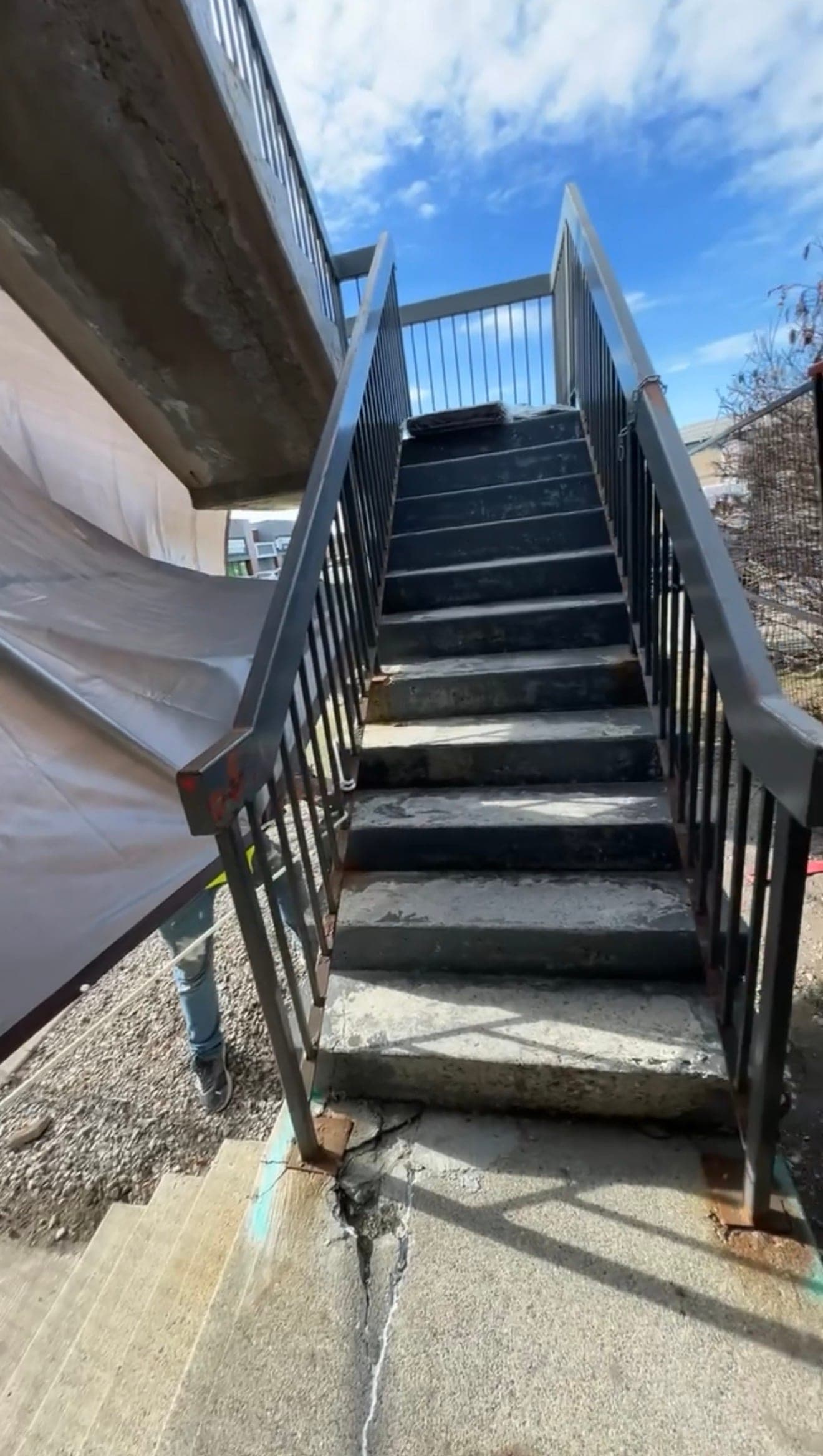 Commercial Concrete Staircase Demolition – Macleod Trail, Calgary