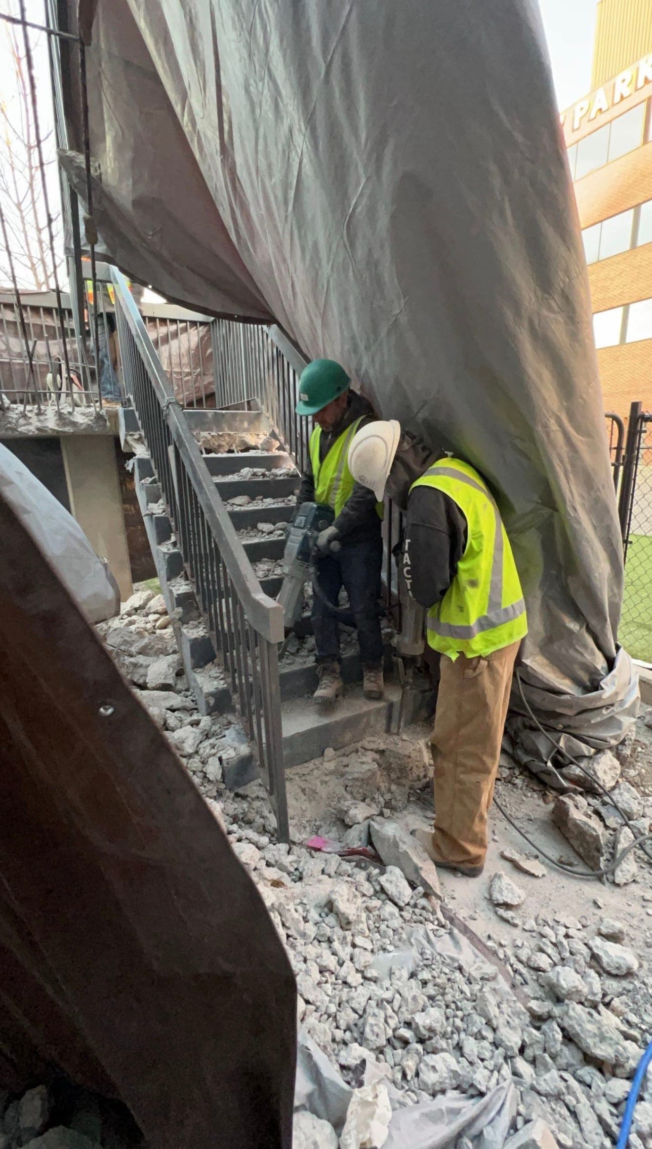 Commercial Concrete Staircase Demolition – Macleod Trail, Calgary - Image 2