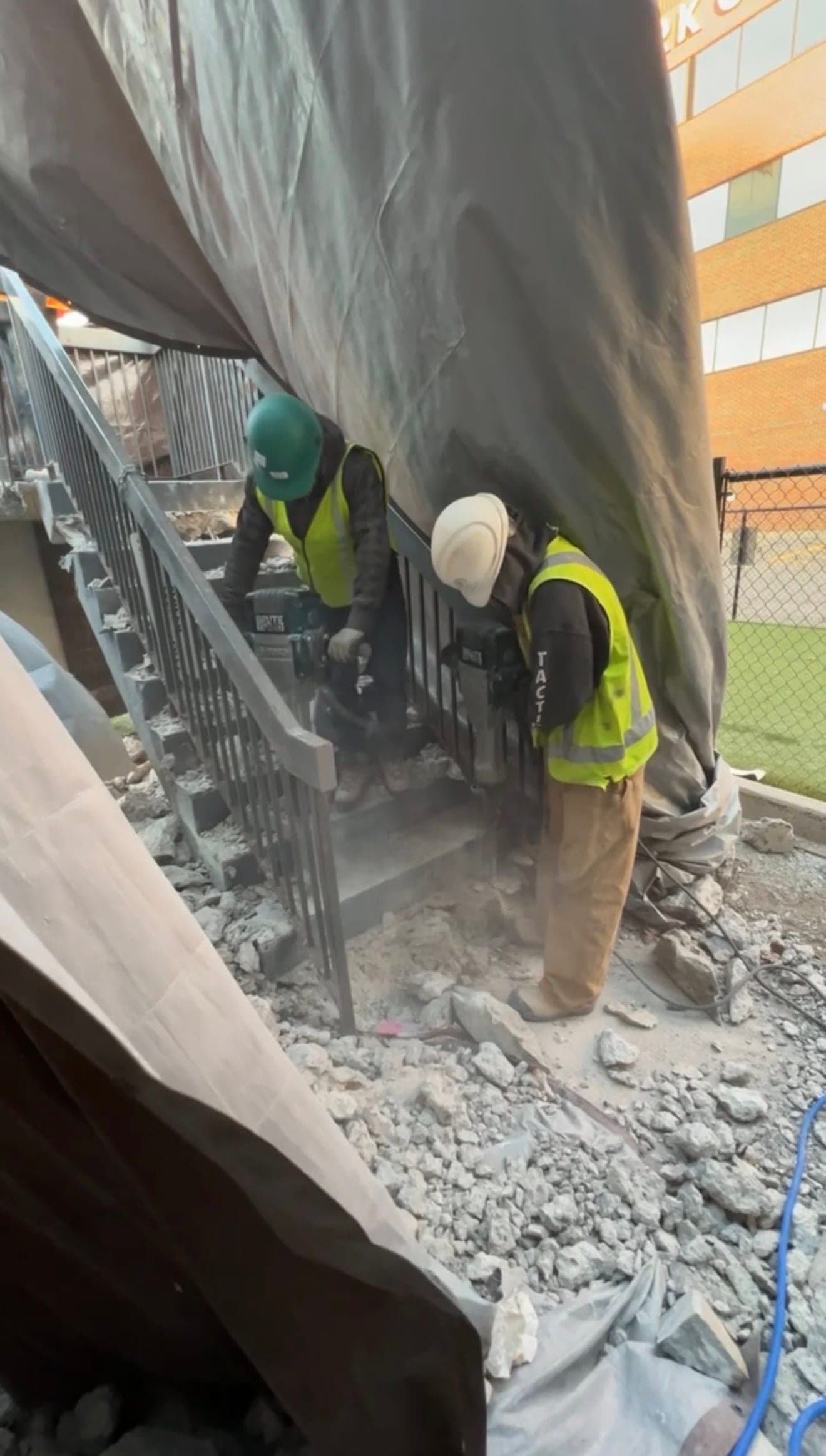 Commercial Concrete Staircase Demolition – Macleod Trail, Calgary - Image 3